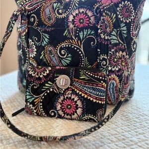 Vera Bradley tote bag and matching wallet. Great for work or school!